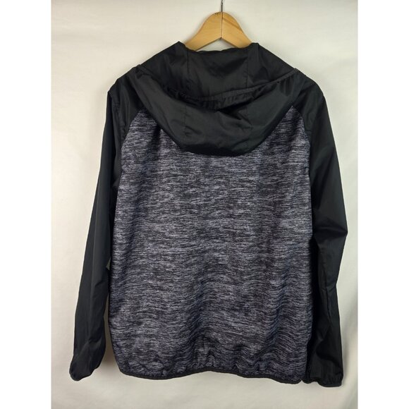 Callaway Jacket Men's Size Medium Gray Mesh Lined Full Zip Windbreaker Hooded - Picture 10 of 12